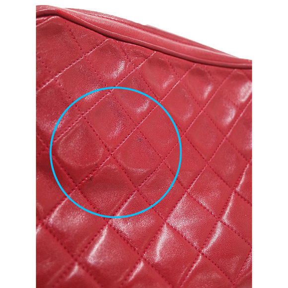 Chanel Matelasse Chain Shoulder Bag Red - Picture 8 of 9